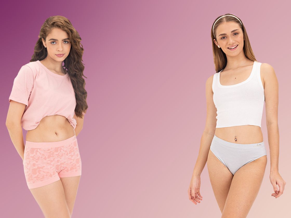 Knitted seamless underwear collection