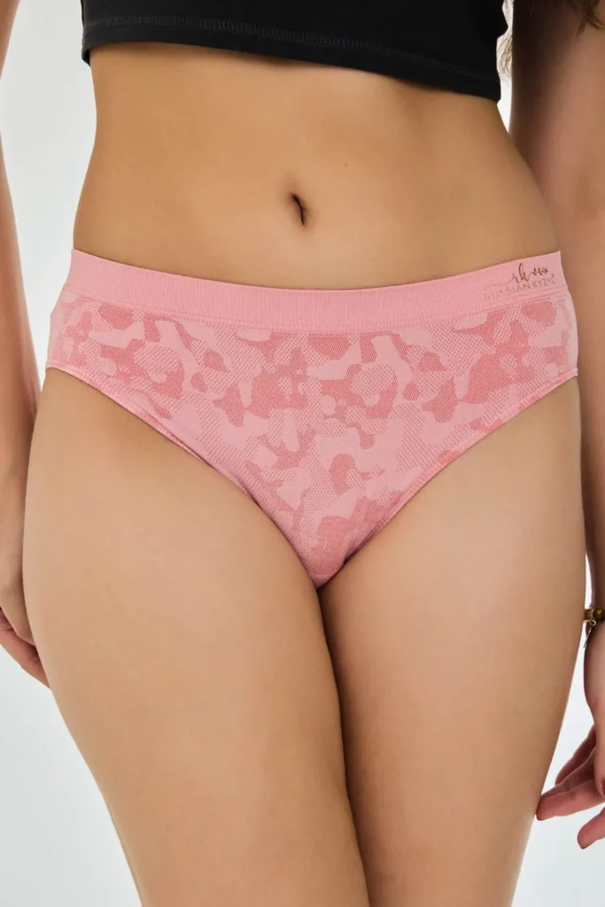 Russian Kyzyl Knitted Seamless Panty in Pink Colour